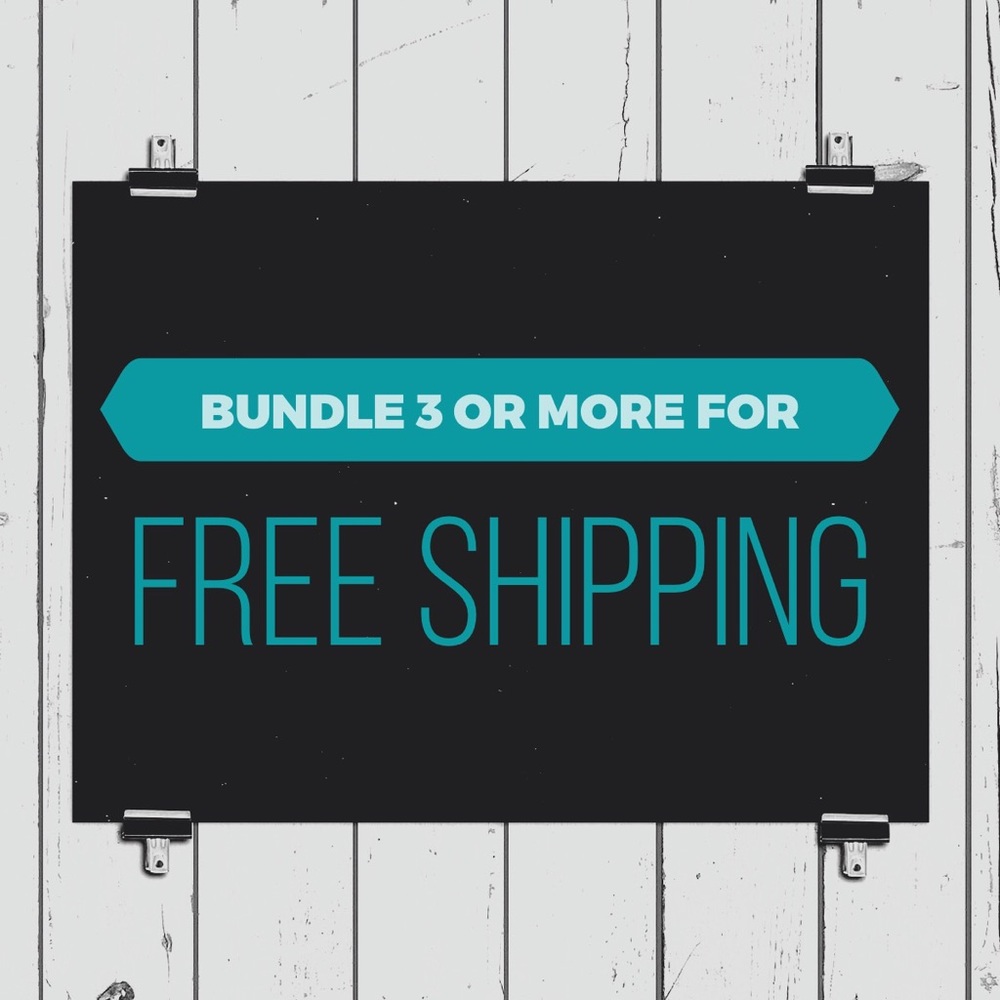 Free Shipping for Bundles of 3 items or more!